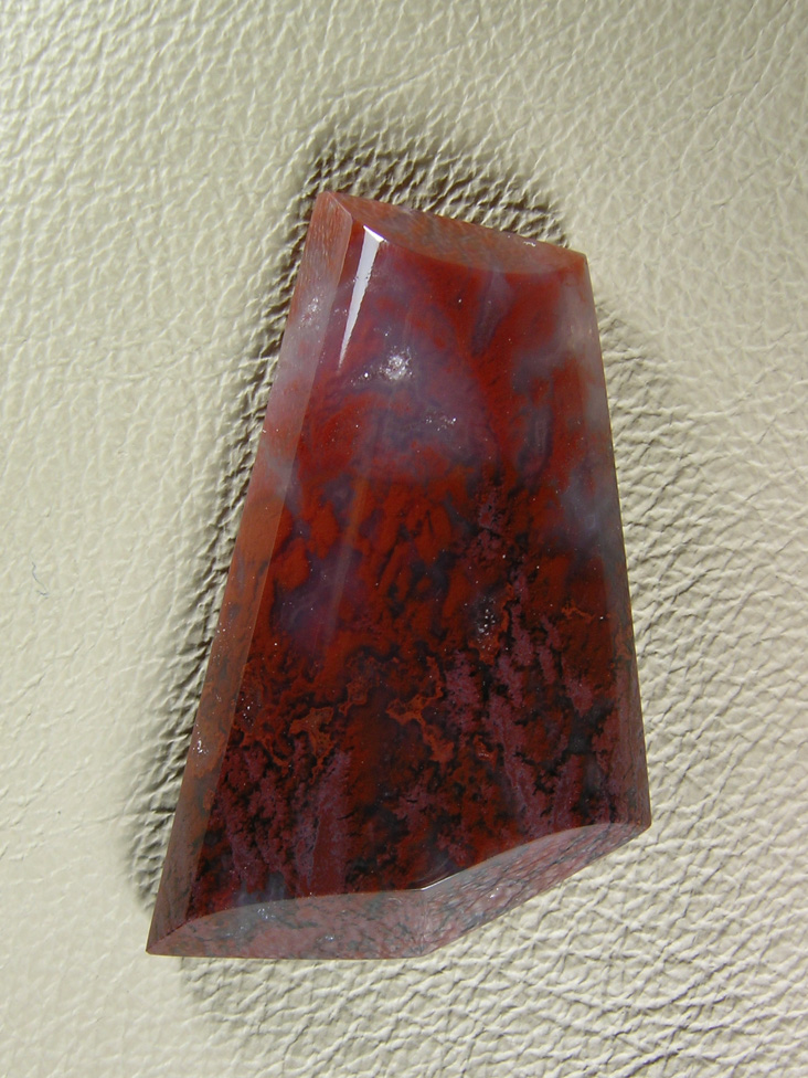 Coronary Plume Agate 663  :  Nice plumes and colors.  This one was from deeper in the vein where the contrast Agate started to have a blue hue to it.