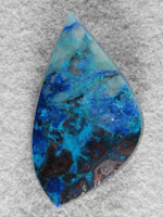 Azurite Chrysocolla Agate 1816 : Wow I love this material! I have never seen it for sale and only have what a freind gave me years ago.  Awesome cab.