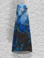 Azurite mix 541  :  No idea where this stuff is from.  I got some huge chunks from a jeweler friend of mine and this stuff screams!  One of my drop pendant stones.