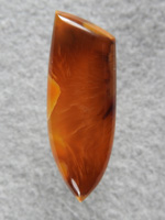 Carnelian 2233 : A carnelian with the flame flakes in it.
