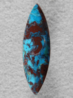 Chrysocolla 1951 : This is some top end material with Turquoise Blues and Chocolate browns in glassy material with a high polish.