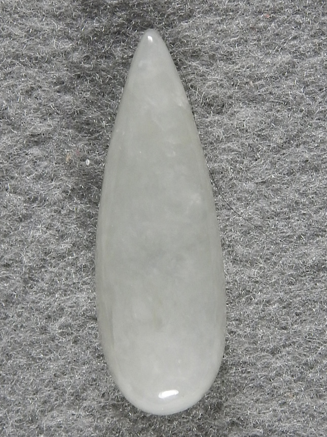 Jadeite 1742 : I happened on a estate sale where they had many trays of burmese jadeite in multiple colors.  This is a small teardrop