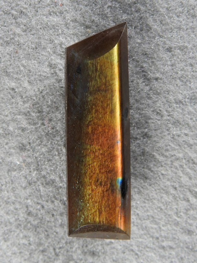 Labradorite 1701 : Gem Labradorite bar with a Copper and Gold Flash