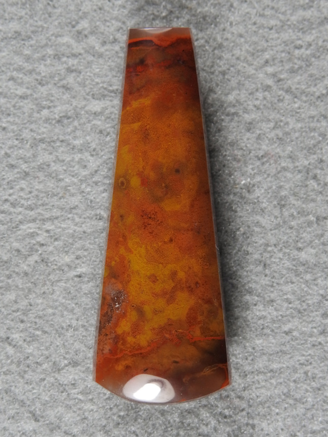 Los Lunas Agate 2046  :  I collected this in Los Lunas years ago. Bright Yellow and Reds in super agate.