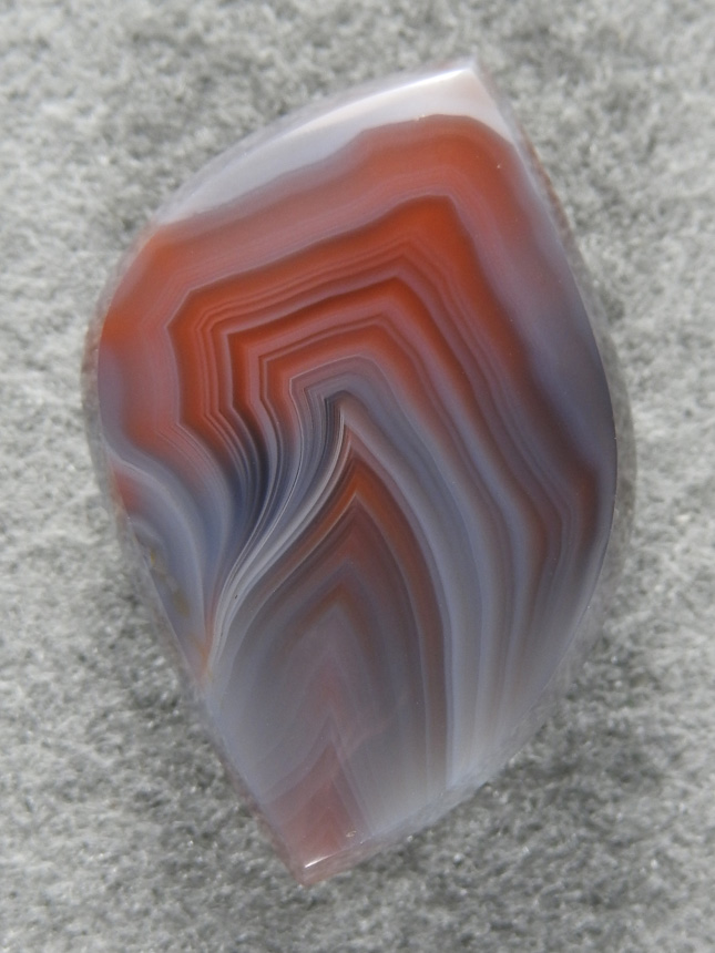 Queensland Agate 1718  :  I love the Red and Blue Queensland material from Agate Creek.  A gloss finish and wicked pattern.