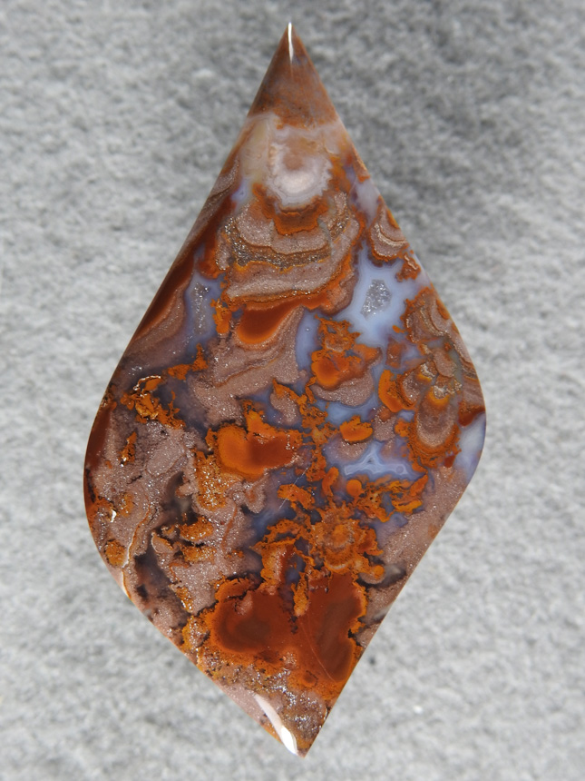 Riviera Plume Agate 535  :  A very nice cut of Riviera from Mexico.
