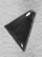 Psilomelane 2150 : Crown of Silver Psilomelane.  Hard to phograph the very nice bands in this cab.