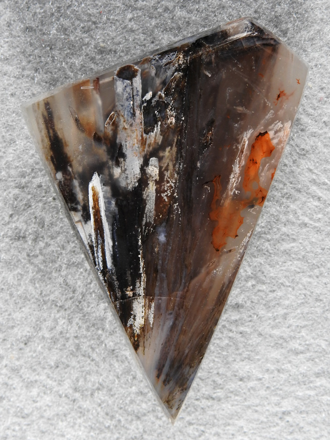 Turkish Sagenite Agate 1800 : Another very large Turkish Sagenite cab.