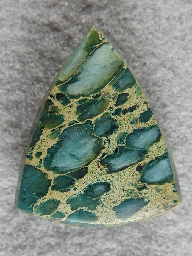 Varasite 1840 : Sold as Chinese Turquoise I think this is a Varascite or maybe something softer making it a challenge to cut.