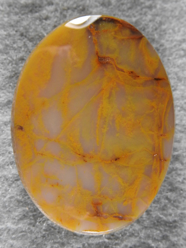 Yellow Moss Agate 1867 : A Gloss finish Yellow Moss cab from unknown source.