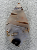 Turkish Sagenite Agate 1801 : This Turkish Sagenite Cab doen't have Sagenite overcrowding.