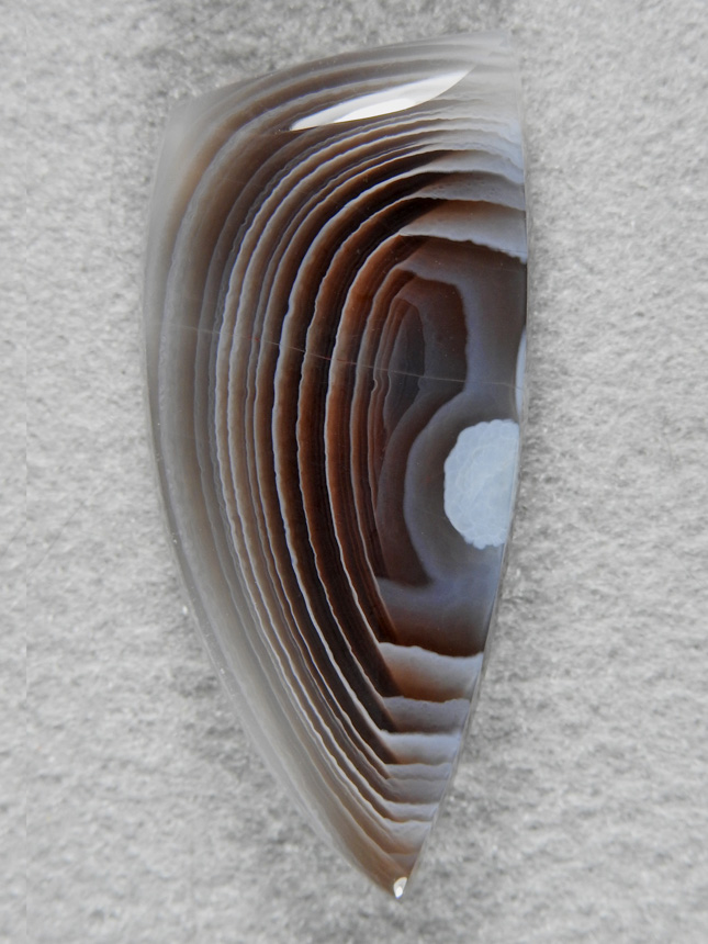 Botswana Agate 1940 : Gemmy cab top to bottom this material is so amazing and the patterns to die for.