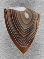 Botswana Agate 1933 : Translucent Amber Agate and White Opal Banding set of this stone. So pretty.