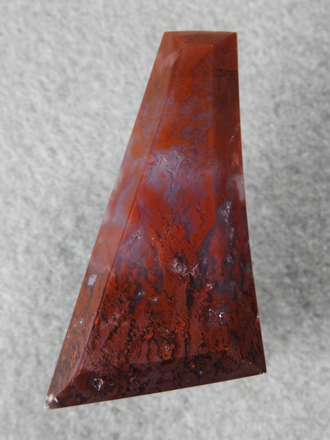 Coronary Plume Agate 662  :  Very nice cab with good plumes ad distinct color changes.
