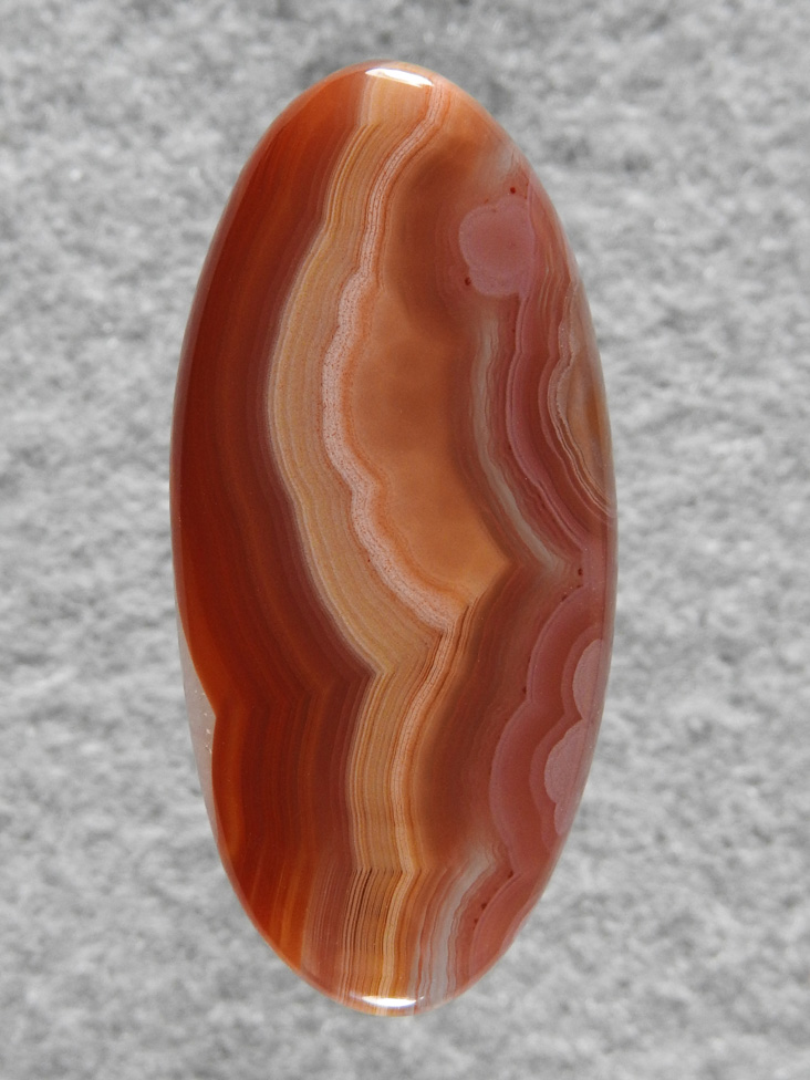 Coyamito Agate 151  :  High quality cab in some great colors in a more traditional shape.