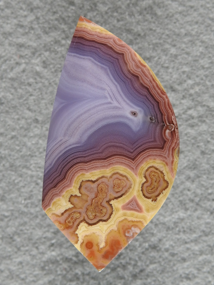 Coyamito Agate 168  :    I got several small fractured slabs of the exceptional Agate with the Yellows and Purples.  Every one is a winner.