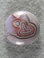 Coyamito Agate 1465 : A small round of the mind blwing Purple tube slabs I got to cut.  They were crazy nice and this is no different.