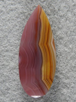 Coyamito Agate 1470 : Gemmy Coyamito Banded teardrop here.  I cut many stones out of this material and every one was just beautiful.