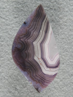 Coyamito Agate 219  :  Rich Purples and high contrast mark this large Coyamito cab.  It is a tall cab with a glossy finish.