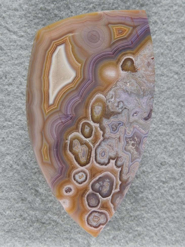 Coyamito Agate 1878  :  Another of these HUGE pastel cabs.  These are to die for and any collector would want these in their collection.