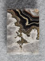 Crazy Lace Agate 1647 : Black Lace with a great pop up spray of needles, Very Nice.