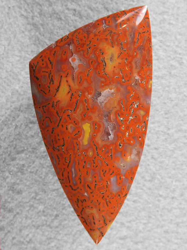 Dino Bone 379  : Another Red and Yellow cab and look at that polish with no bone undercuts.  Top notch material.