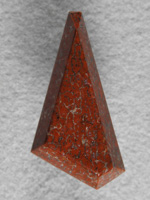 Dino Bone 374  :  A Solid Red geometric Dino bone cab.
