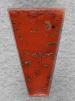 Dino Bone 1911 : A bright Cherry Red Dino Bone.  Such a great agatized Dino Cab.