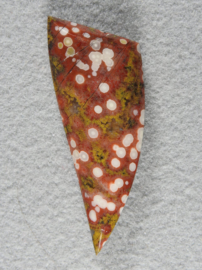 Guadalupe Jasper 671  :  Another beautiful cut in the Reds and Yellows.