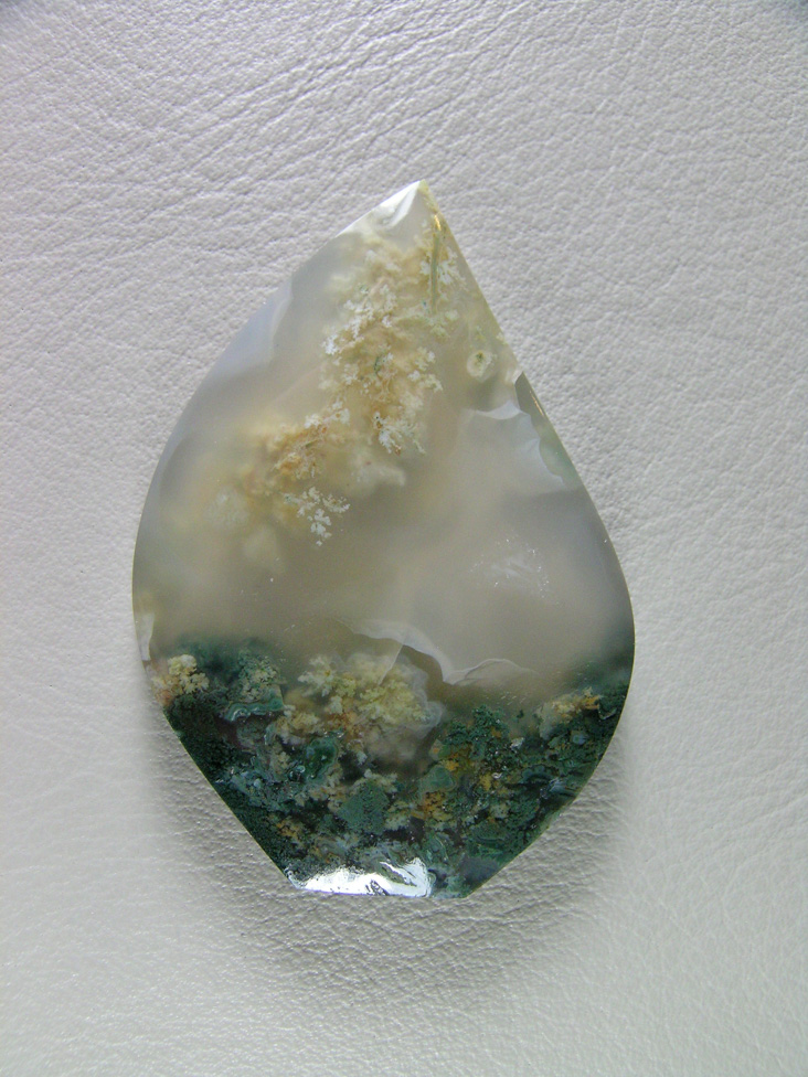 Traded Horse Canyon Plume Agate 728  :  Not self collected.  This was just like some of the first plume material I had collected when I first got access to Horse Canyon.  A beautiful cab.