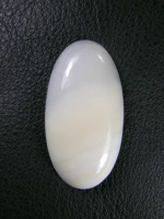 Horse Canyon Agate 722  :  An almost totally White Opal cab from Horse.