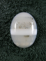 Horse Canyon Dendritic Agate 715  :  The banded Opal Agate in more common in Horse Canyon but not the Dendrites.  A very nice cab.