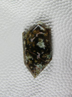 Horse Canyon Plume Agate 702  :  A nice small translucent agate with Green and Cream Plumes.