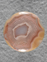 Laguna Agate 6  :  Another small stone from the barrel from Gem Shoppe.  A nice little floater in the middle