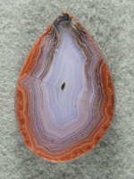 Laguna Agate 1489 : A large wide tear of Laguna that allowed me to keep the Orange outter bands.