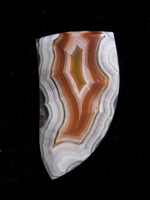 Traded Laguna Agate 100T  :  Oh the shadow monster.  Of the 3 pieces of this material I cut, all had intense shadow effect.  This was the best of the 3.