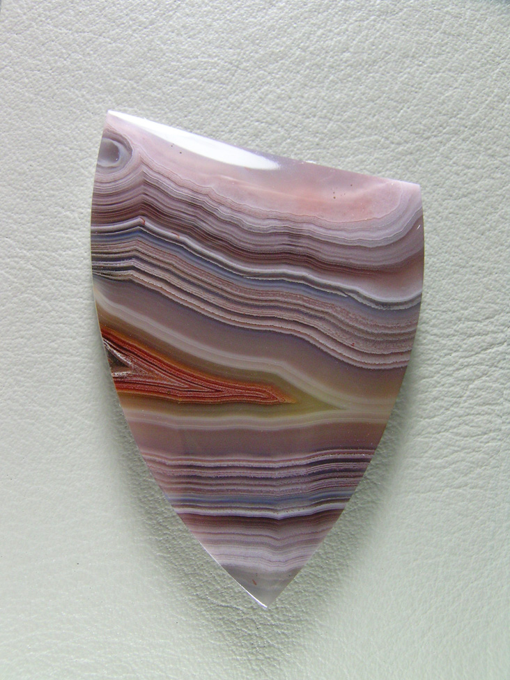 Traded Laguna Agate 123T  :  A gemmy cab that is just perfect and has so many tight color bands.