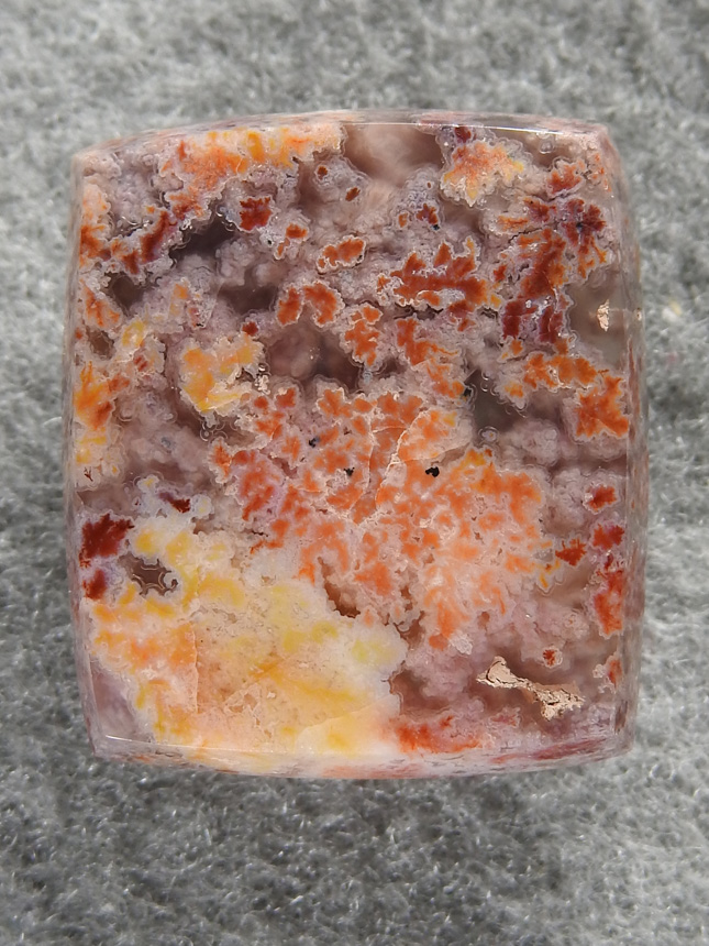 Singleton Bouquet Agate 1577 : Any more Bouquet in this cab and you might have to call it a jasper (Lol)