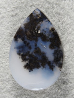 Singleton Plume Agate 1567 :  A dark Singleton Plume with some mossy tops.