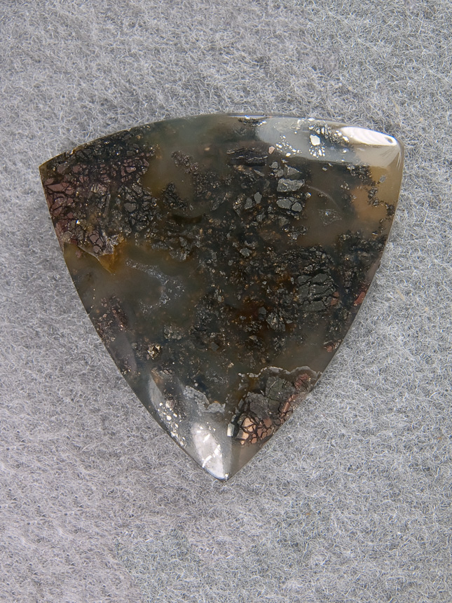 Nipomo Marcasite Agate 1247  : A trillion of perfect material. Love this stuff.