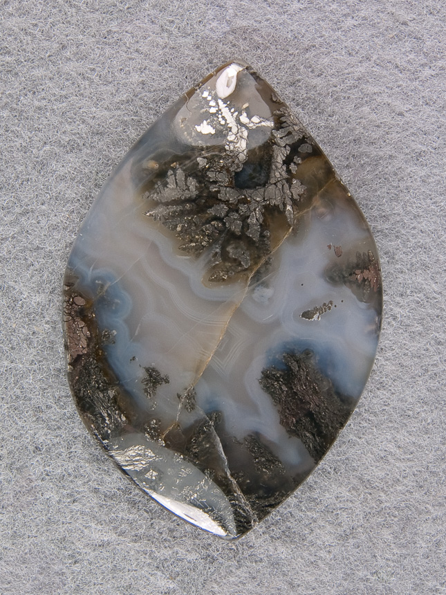 Traded Nipomo Marcasite Agate 1171T  :  description