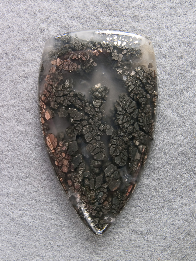 Traded Nipomo Marcasite Agate 1174T  :  description