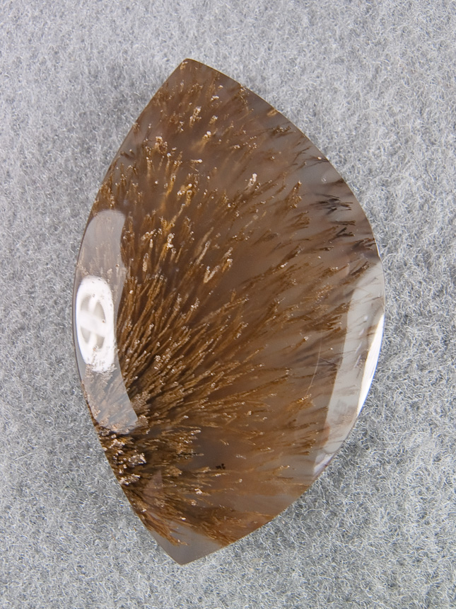 Traded Nipomo Sagenite Agate 1154T  :  description