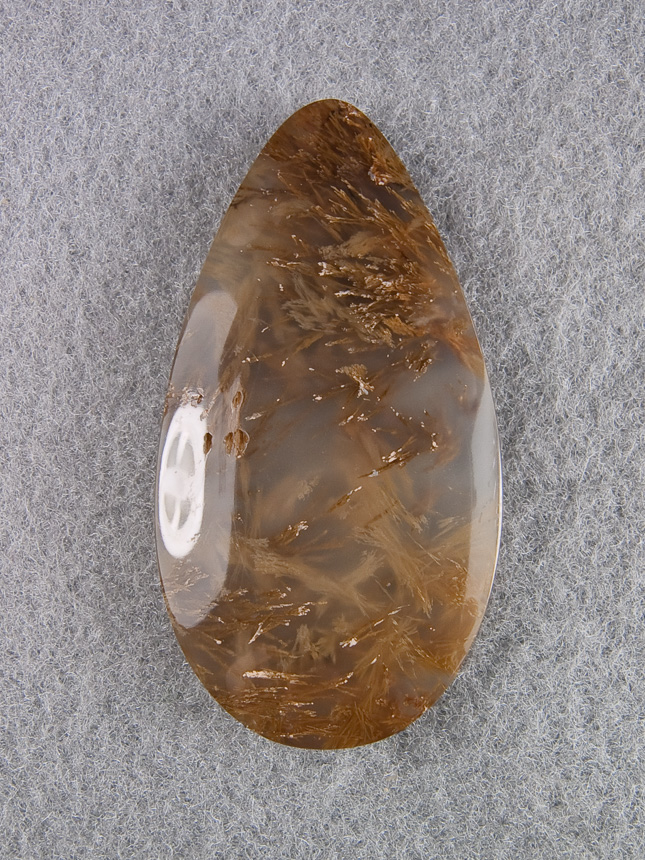 Traded Nipomo Sagenite Agate 1155T  :  description