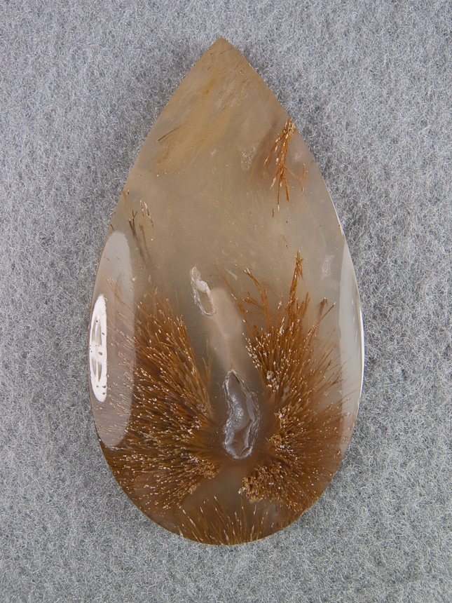 Traded Nipomo Sagenite Agate 1157T  :  description