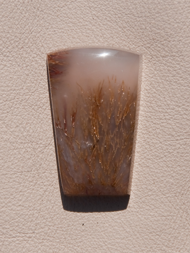 Traded Nipomo Sagenite Agate 1336T  :  description