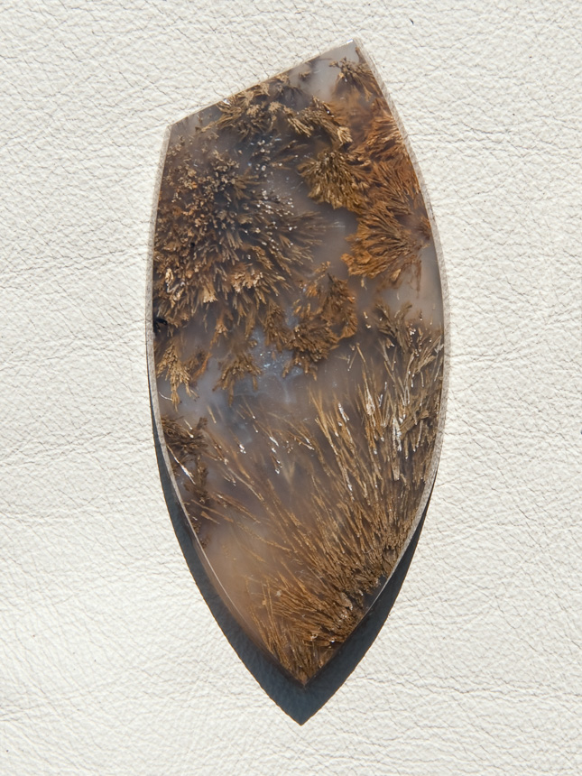 Traded Nipomo Sagenite Agate 1338T  :  description