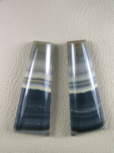 Mexican Jasper 839  :  Some new Jasper I cut on shares and I do not remember what they are calling it.  I cut this pair out of a nice contrasting section.