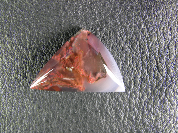 Traded Caneros Ranch Plume 844T  :  A bad photo of another of the Orange Pink Plumes in a 3rd small cab of this material.  Cab traded on shares or I would re shoot the image.