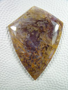 Traded Mexican Sagenite Agate 847T:  A very pretty Purple Agate base with lovely Golden Sagenite needle sprays